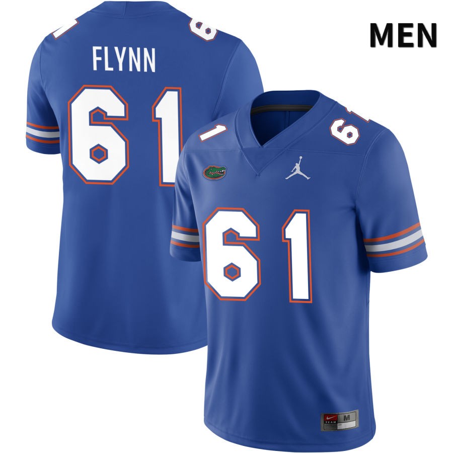 NCAA Florida Gators Nicolas Flynn Men's #61 Jordan Brand Royal 2022 NIL Stitched Authentic College Football Jersey SEW3364EM